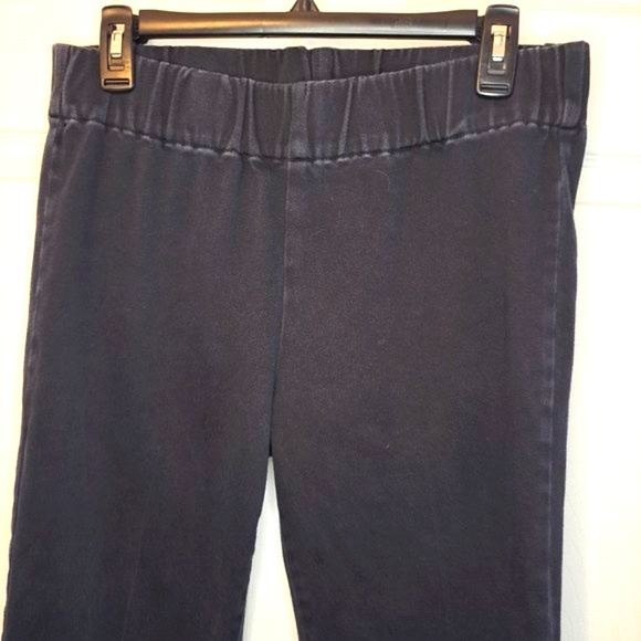 Soft Surroundings Pull-On Black Soft Denim Pants Size MP - Picture 4 of 9